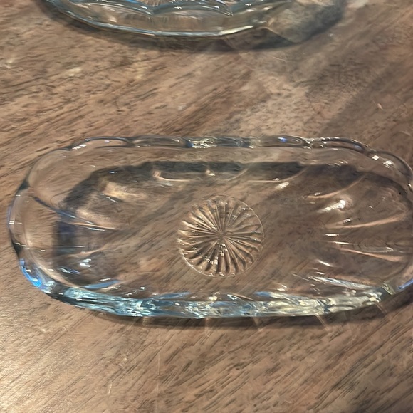 2 vintage glass condiment serving dishes or display 💎 - Picture 4 of 16